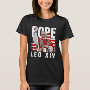 T-shirt Le Pape Leo Xiv Nouveau Pape Premier Pape Américai