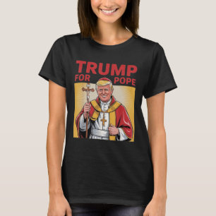 T-shirt Le pape Trump drôle Trump Vatican Christian Retro