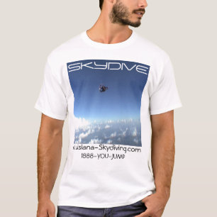 T-shirt le parachute skydive de parachutisme opacifie le