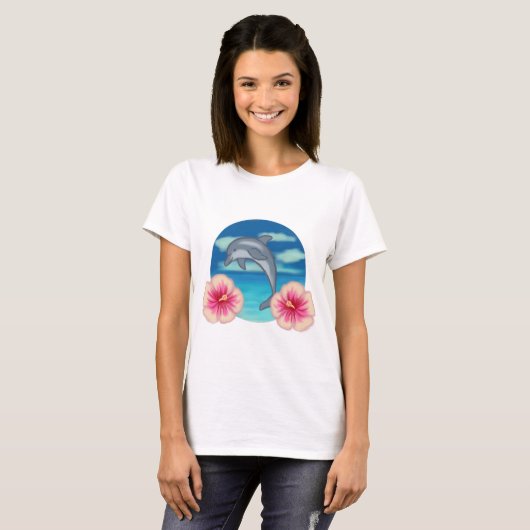 T-shirt Le paradis des dauphins (Devant entier)