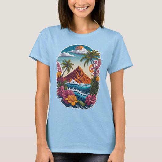 T-shirt Le paradis du clair de lune (Devant)