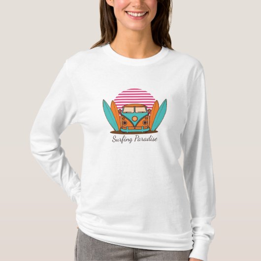 T-shirt Le paradis du surf (Devant)