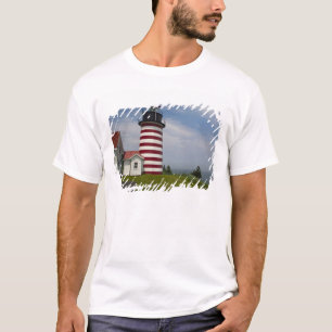 T-shirt Le parc d'État du phare de West Quoddy Head est le