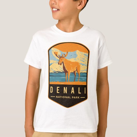 T-shirt Le Parc national de Denali (Devant)
