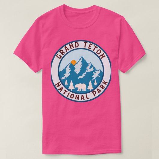 T-shirt le parc national de grand-teton (Design devant)