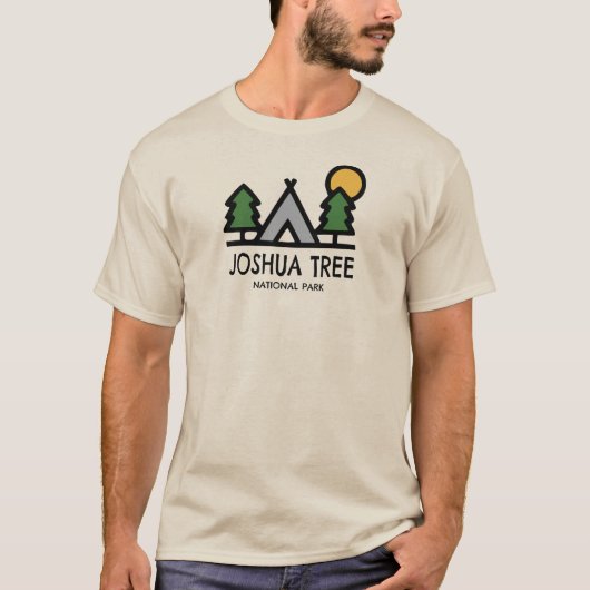 T-shirt Le Parc national de Joshua Tree (Devant)