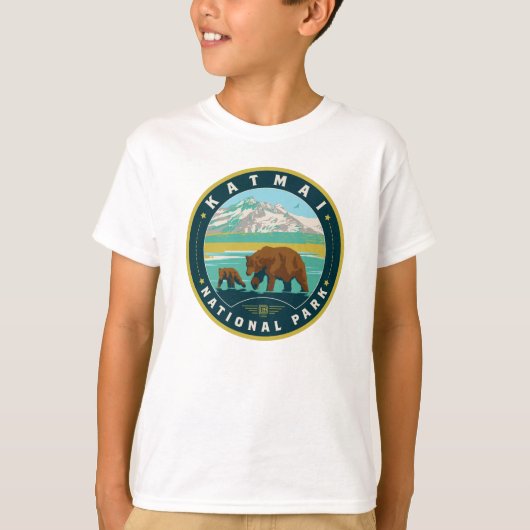 T-shirt Le Parc national de Katmai (Devant)