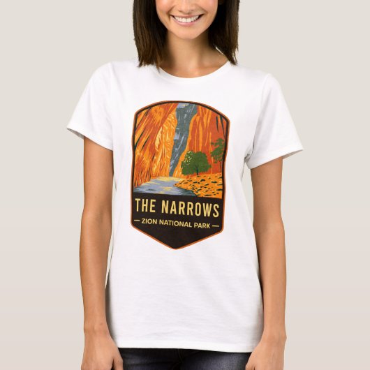 T-shirt Le Parc national de Narrows Zion (Devant)