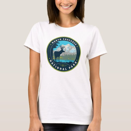 T-shirt Le Parc national de North Cascades (Devant)