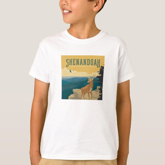 T-shirt Le Parc national de Shenandoah | Cerf (Devant)