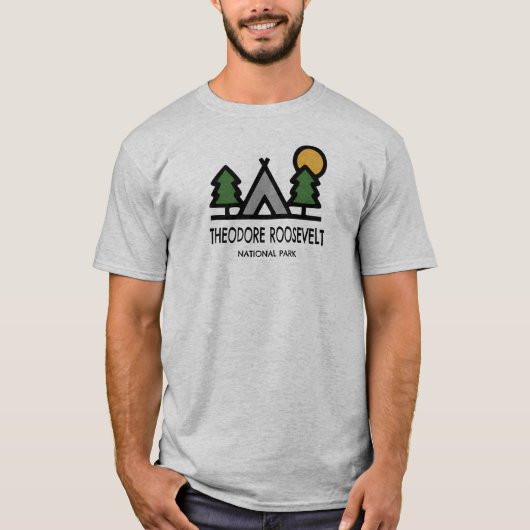 T-shirt Le Parc national de Theodore Roosevelt (Devant)