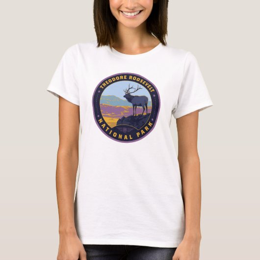 T-shirt Le Parc national de Theodore Roosevelt (Devant)