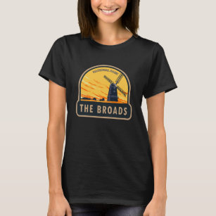 T-shirt Le parc national des Broads Vintage Angleterre