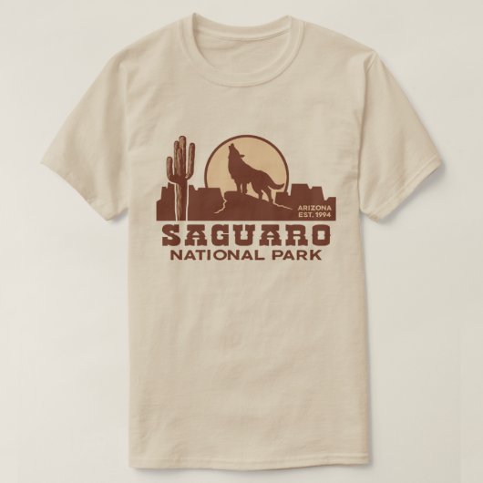 T-shirt Le Parc national du Saguaro (Design devant)