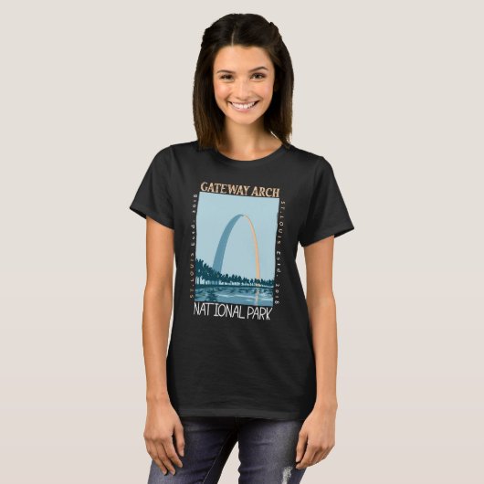 T-shirt Le parc national Gateway Arch est en danger (Devant entier)