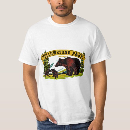 T-shirt Le parc Yellowstone (Devant)