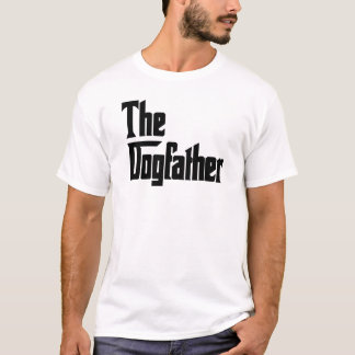 T-shirt Le Parrain de Chien Noir sur Blanc