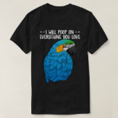T-shirt Le Parrot Macaw Jaune Bleu Pointera Sur Tout Y (Design devant)
