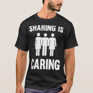 T-shirt Le Partage S'Occupe De Polyamory Par Le Remonteur