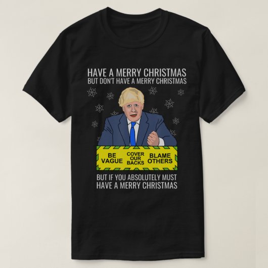 T-shirt Le parti conservateur anti-Pm Johnson (Design devant)