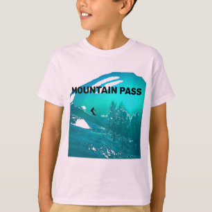 T-shirt Le passage de montagne badine le ski