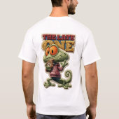 T-shirt Le Patch Brodé de Caméléon Drôle du Retardataire (Dos)