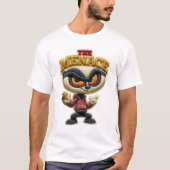 T-shirt Le Patch Brodé Drôle Menace Fauteur de Troubles (Devant)