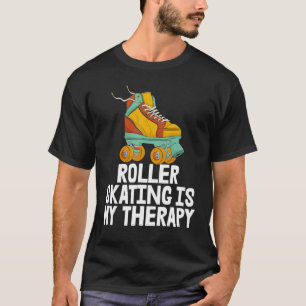 T-shirt Le Patinage À Roulettes Est Ma Thérapie Femmes Rol