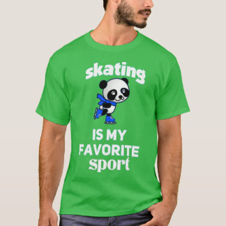 T-shirt le patinage est Mon sport favori Triblend