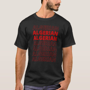 T-shirt Le patrimoine algérien racine soutien du fan sport