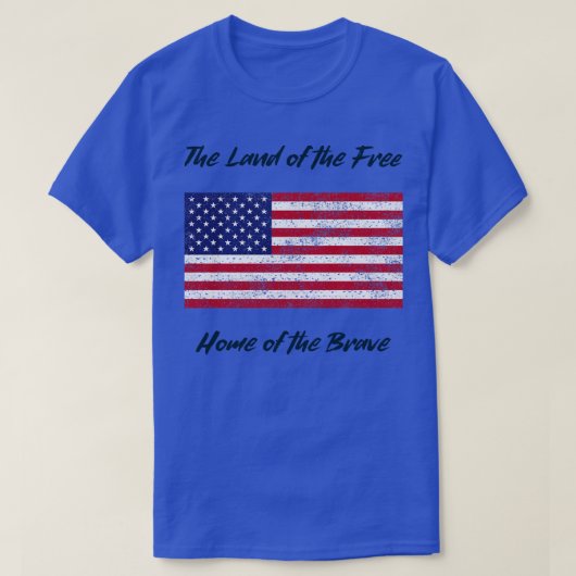 T-shirt Le pays des 4 juillet libres (Design devant)