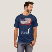 T-shirt Le pays du patriote américain libre (Devant entier)