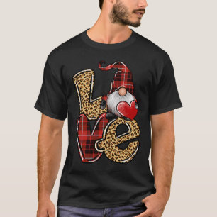 T-shirt Le pays Saint Valentin Amour Léopard Buffalo Plaid