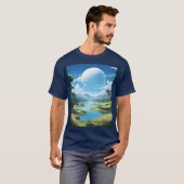 T-shirt Le paysage (Devant entier)
