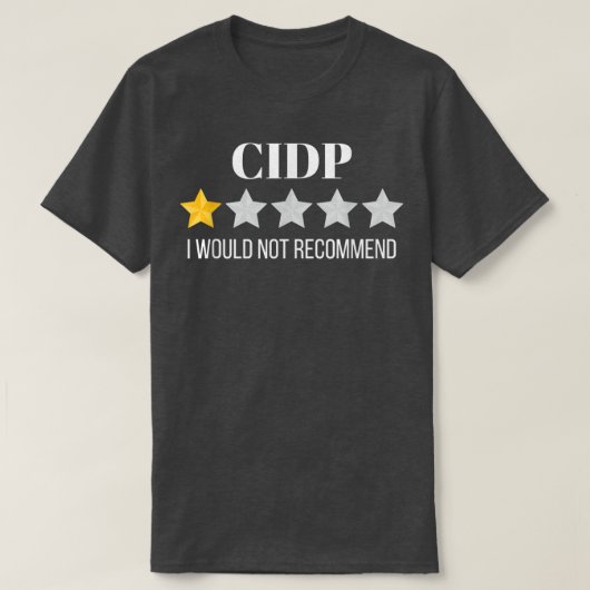 T-shirt Le PDIC Ne Recommanderait Pas Le PDIC (Design devant)