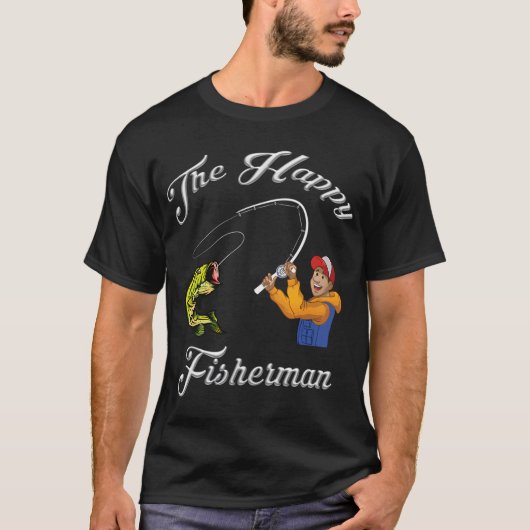 T-shirt Le pêcheur heureux (Devant)