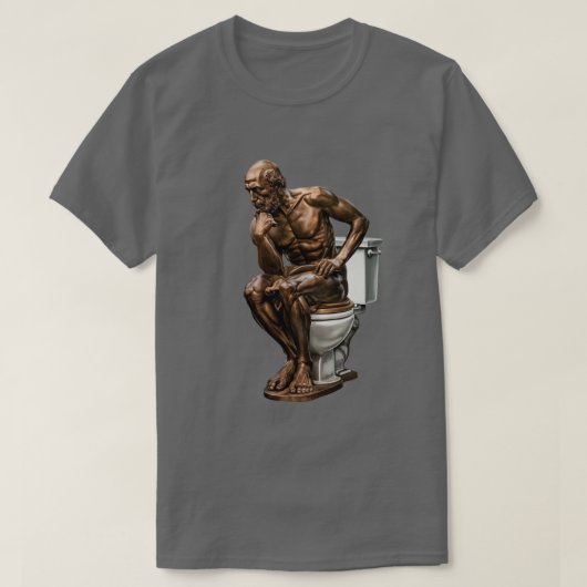 T-shirt Le penseur drôle (Design devant)