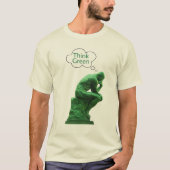 T-shirt Le penseur vert (Devant)