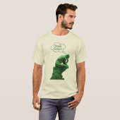 T-shirt Le penseur vert (Devant entier)