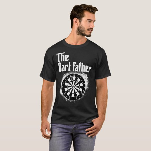 T-shirt Le Père Dart pour les joueurs Dart ou les équipes (Devant entier)