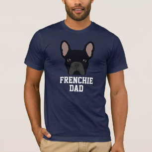T-shirt Le père du chien de taureau noir