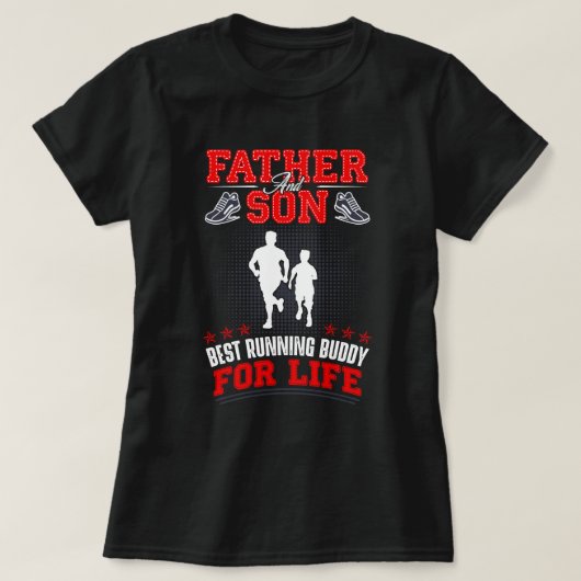T-shirt Le père et le fils Running (Design devant)