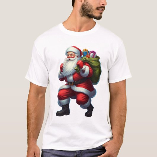 T-shirt Le Père Noël A Été Surpris (Devant)