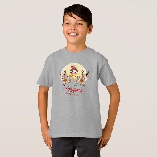 T-shirt Le Père Noël arrive | Enfants (Devant entier)