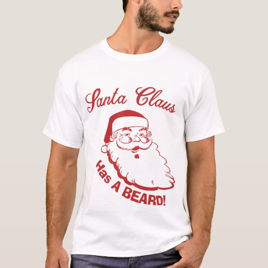 T-shirt Le Père Noël Avait Une Barbe (Devant)