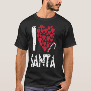 T-shirt Le Père Noël Décembre présente Reindeer Family Chr