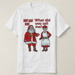 T-shirt Le père noël et Mme drôles Christmas