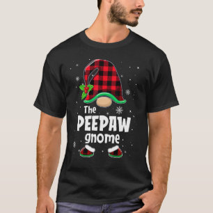 T-shirt Le Père Noël Gnome Buffalo à carreaux de Noël asso