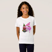 T-Shirt Le Père Noël Joue Un Piano Rose (Devant entier)