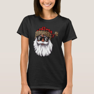 T-shirt Le Père Noël noir Léopa